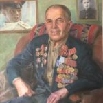 Портрет ветерана ВОВ Кукуева В.Ф. 2015г. 85х70 х.м.