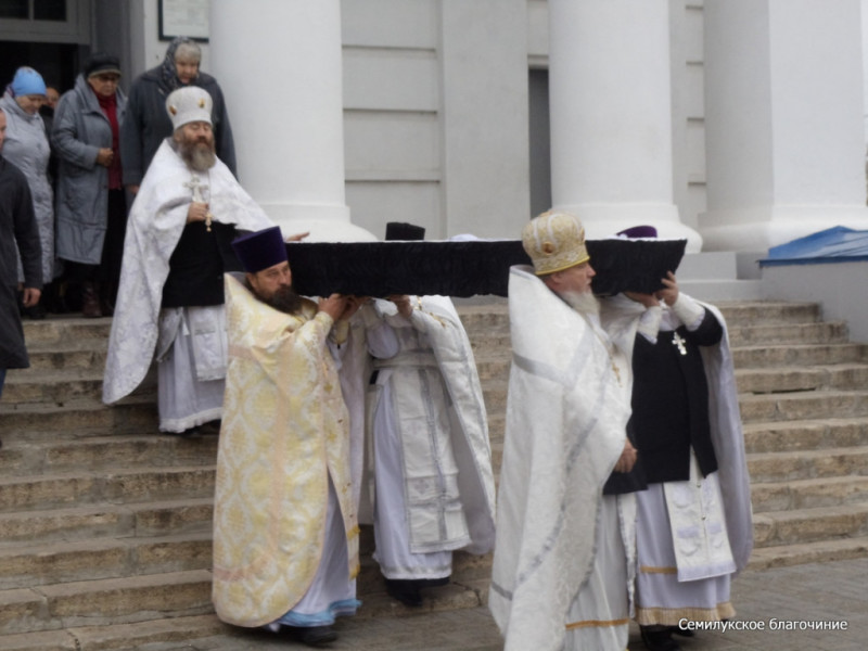 Перезахоронение схимонаха Лазаря, 19 октября 2016 года